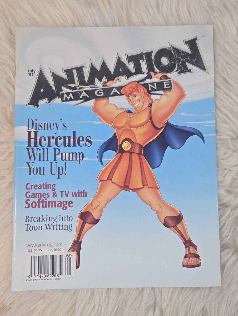 Vintage 1997 Animation Magazine Disney Hercules Rare Cartoon Collector Issue